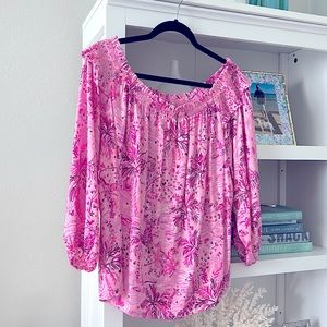 Lilly Pulitzer Blanche Off-The-Shoulder Top